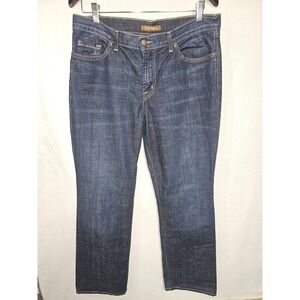 David Kahn Jeans Made USA Blue Denim Designer Jeans Womens 12 Inseam 31